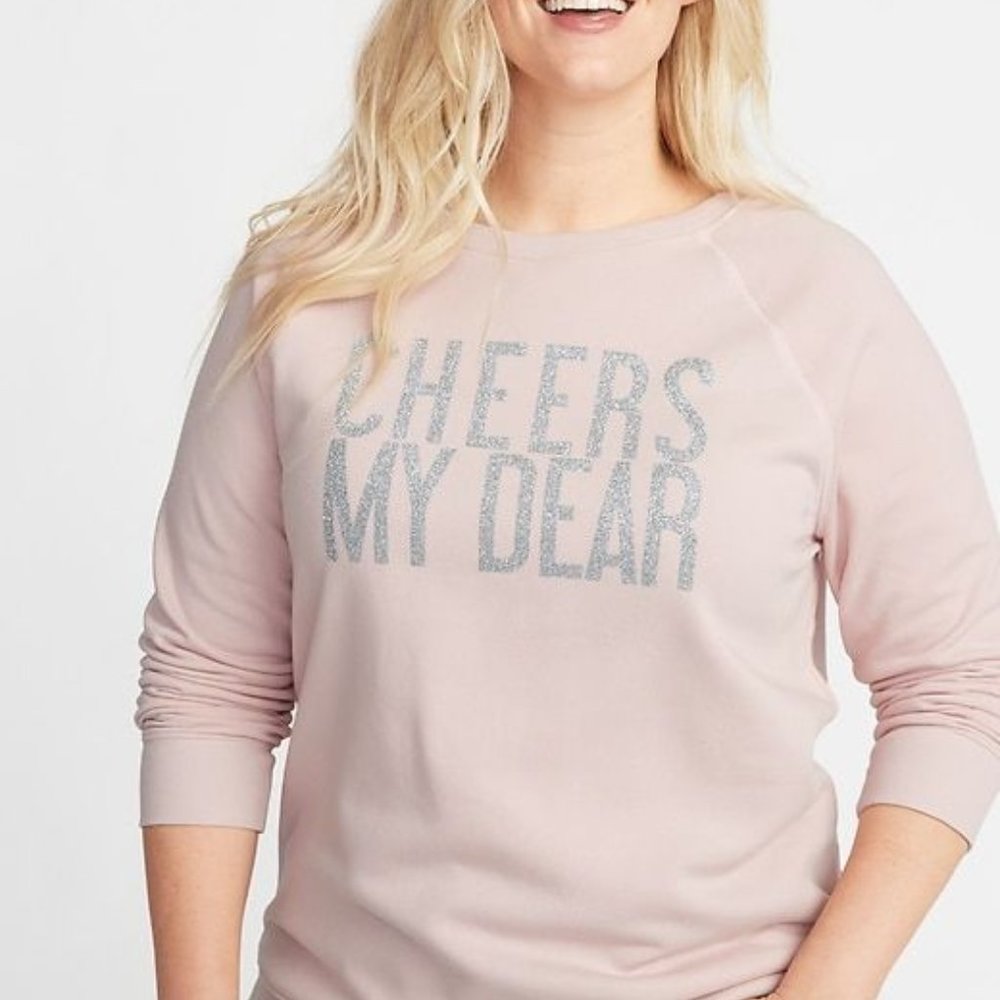 Old Navy Cheers My Dear Sparkle Sweatshirt - Picture 1 of 5